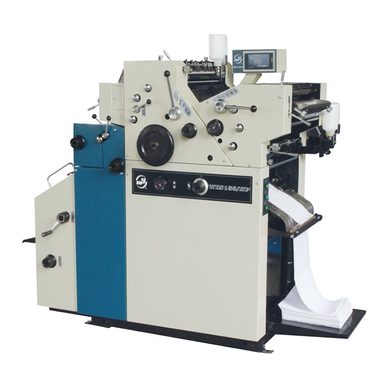 18-tommer (457 mm) tofarvet computeriseret formulartrykpresse