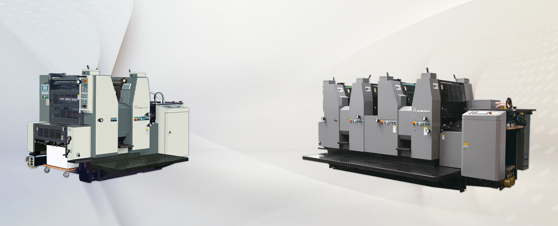 Kina ensfarvet trykpresse